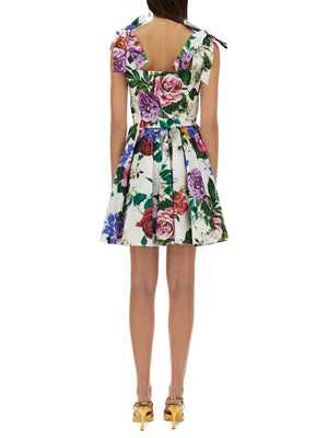 DOLCE & GABBANA Floral Print Dress - Size 40 IT