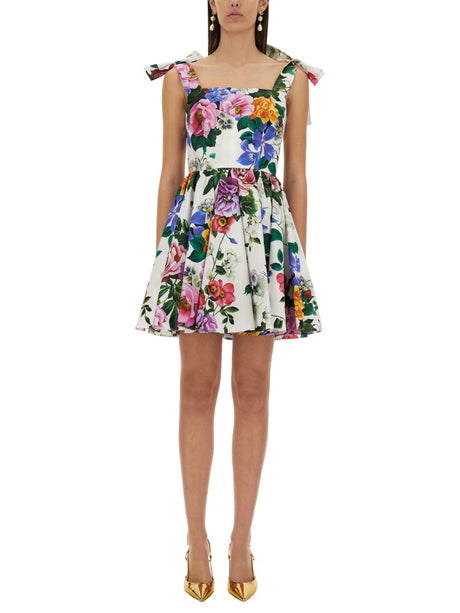 DOLCE & GABBANA Floral Print Dress - Size 40 IT