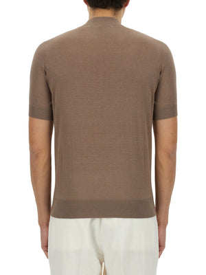 BRUNELLO CUCINELLI Knit T-Shirt - Size 48 IT