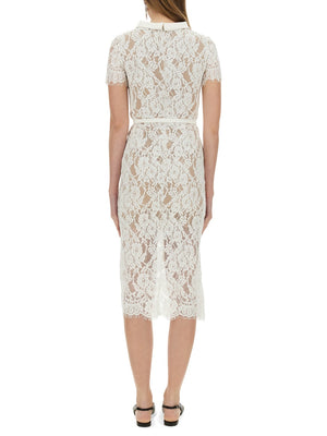 SELF-PORTRAIT Lace Midi Dress Size 6