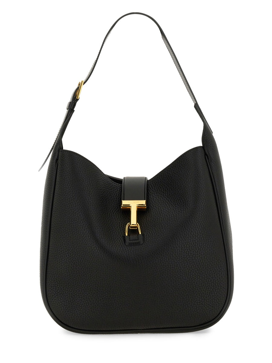 TOM FORD Large Leather Shoulder Bag