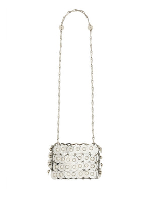 RABANNE Mini Silver Shoulder Bag