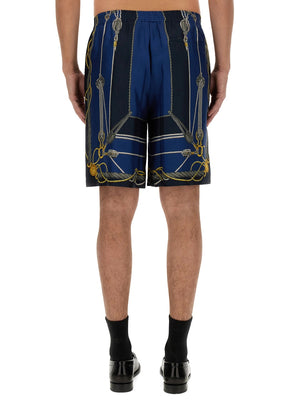 VERSACE Silk Bermuda Shorts - Size 48