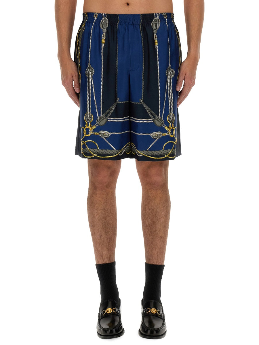 VERSACE Silk Bermuda Shorts - Size 48