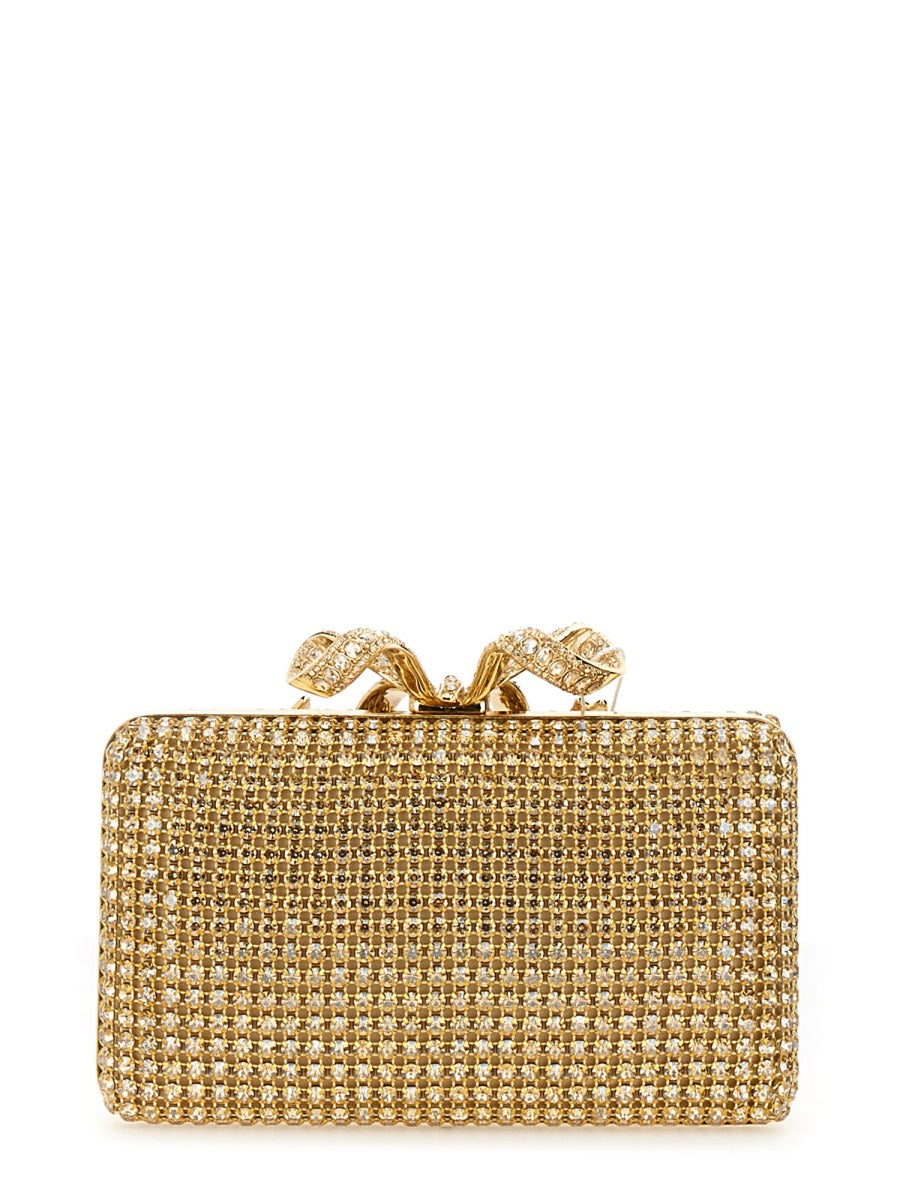 SELF-PORTRAIT Mini Crystal Clutch Handbag