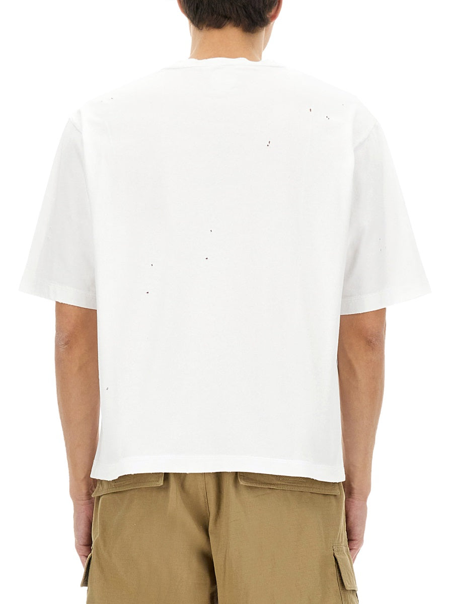 DSQUARED Premium Cotton Graphic Tee for Men - SS25 Collection