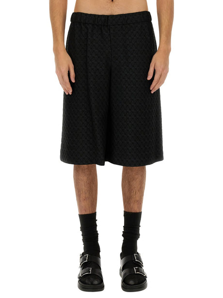 ALEXANDER McQUEEN Skull Jacquard Pattern Shorts - Size 48 IT