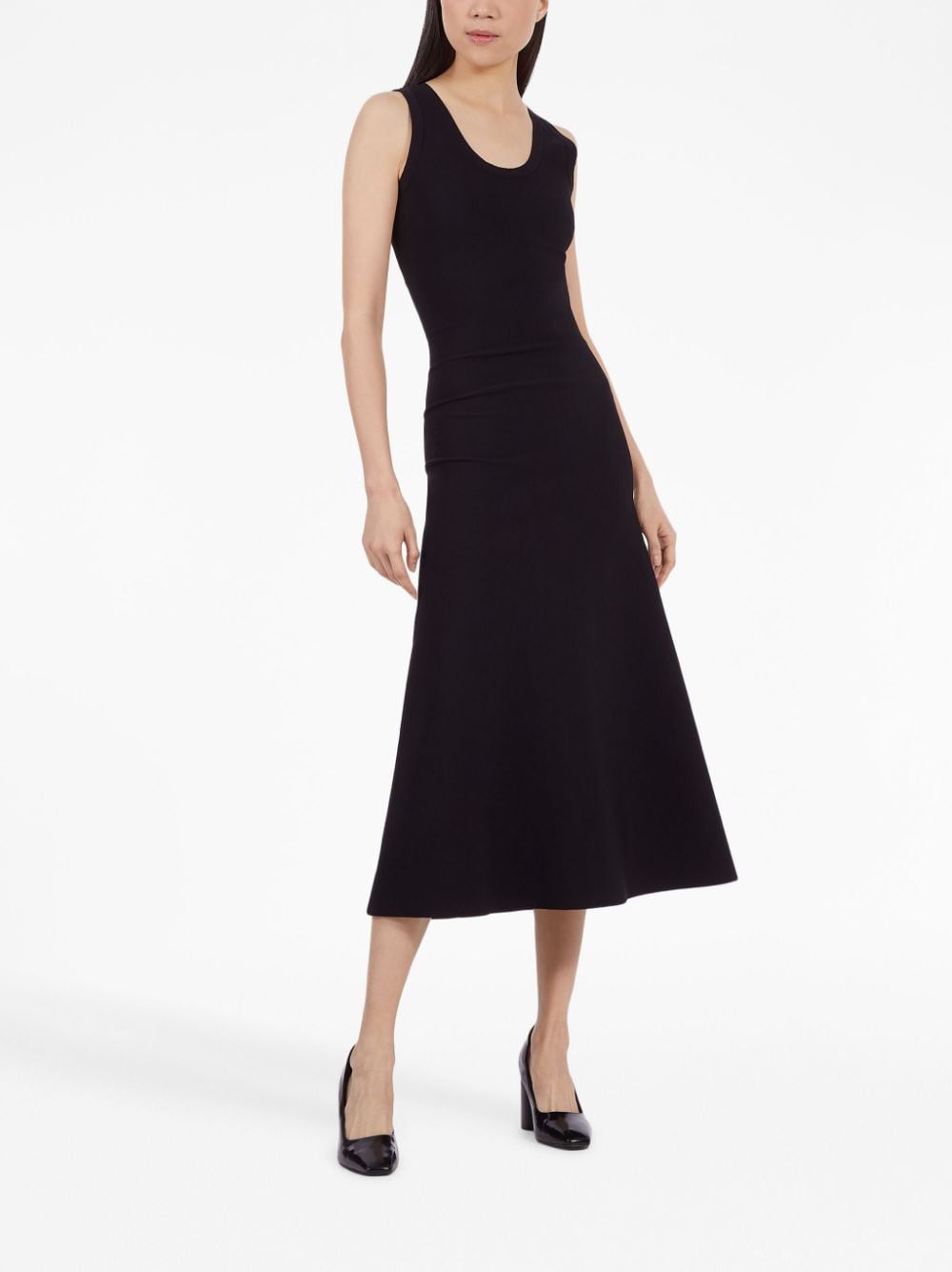 FERRAGAMO Sleeveless Flared Midi Dress - FW23 Collection