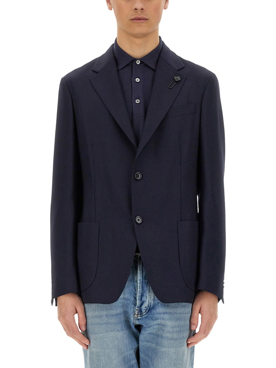 LARDINI Men's Mini Wool Jacket for Spring/Summer 2025