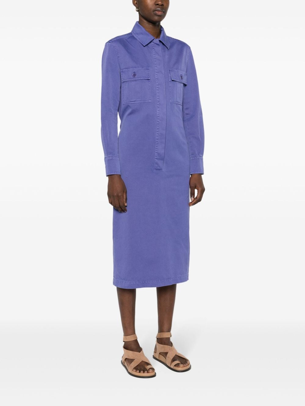 MAX MARA Chic Cotton Midi Shirtdress for Women