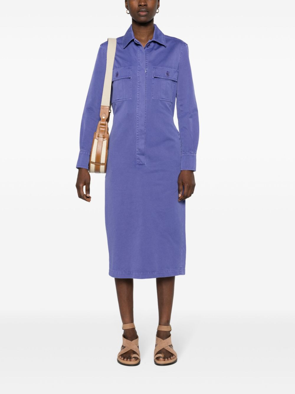 MAX MARA Chic Cotton Midi Shirtdress for Women