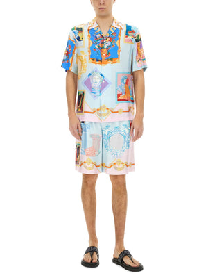 VERSACE Luxury Silk Shorts for Men - SS25 Collection