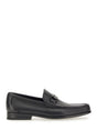 Ferragamo Men's Leather Loafers with Gancini Detail - 2 CM