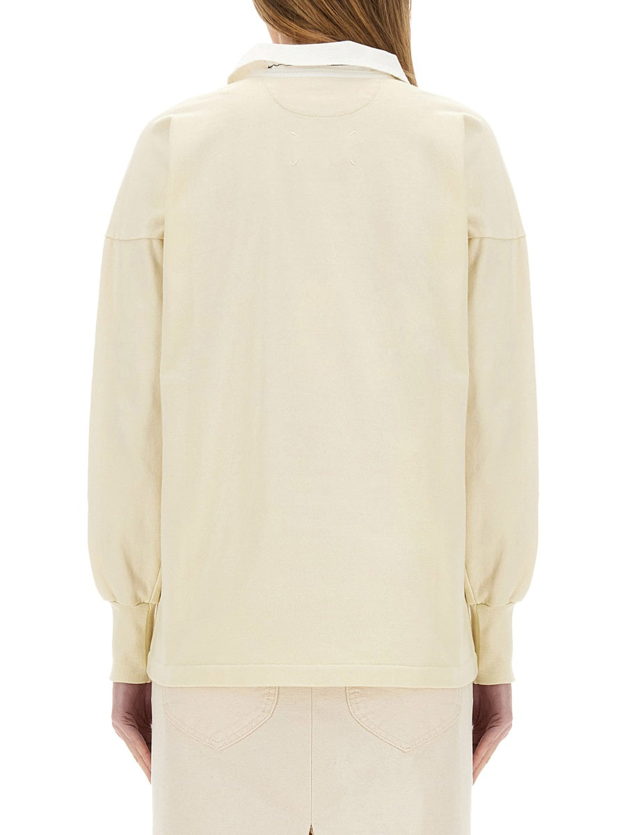 MAISON MARGIELA Cotton Polo Shirt for Women - SS25 Collection