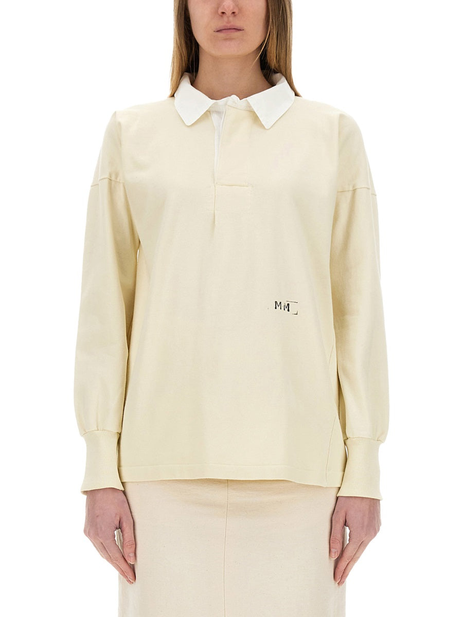 MAISON MARGIELA Cotton Polo Shirt for Women - SS25 Collection