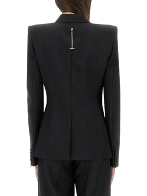 ALEXANDER McQUEEN Luxurious Mini Wool-Mohair Blend Jacket