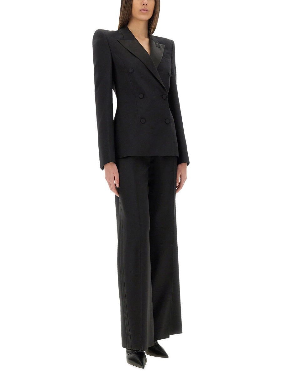 ALEXANDER McQUEEN Elegant Wool-Mohair Trousers for Women