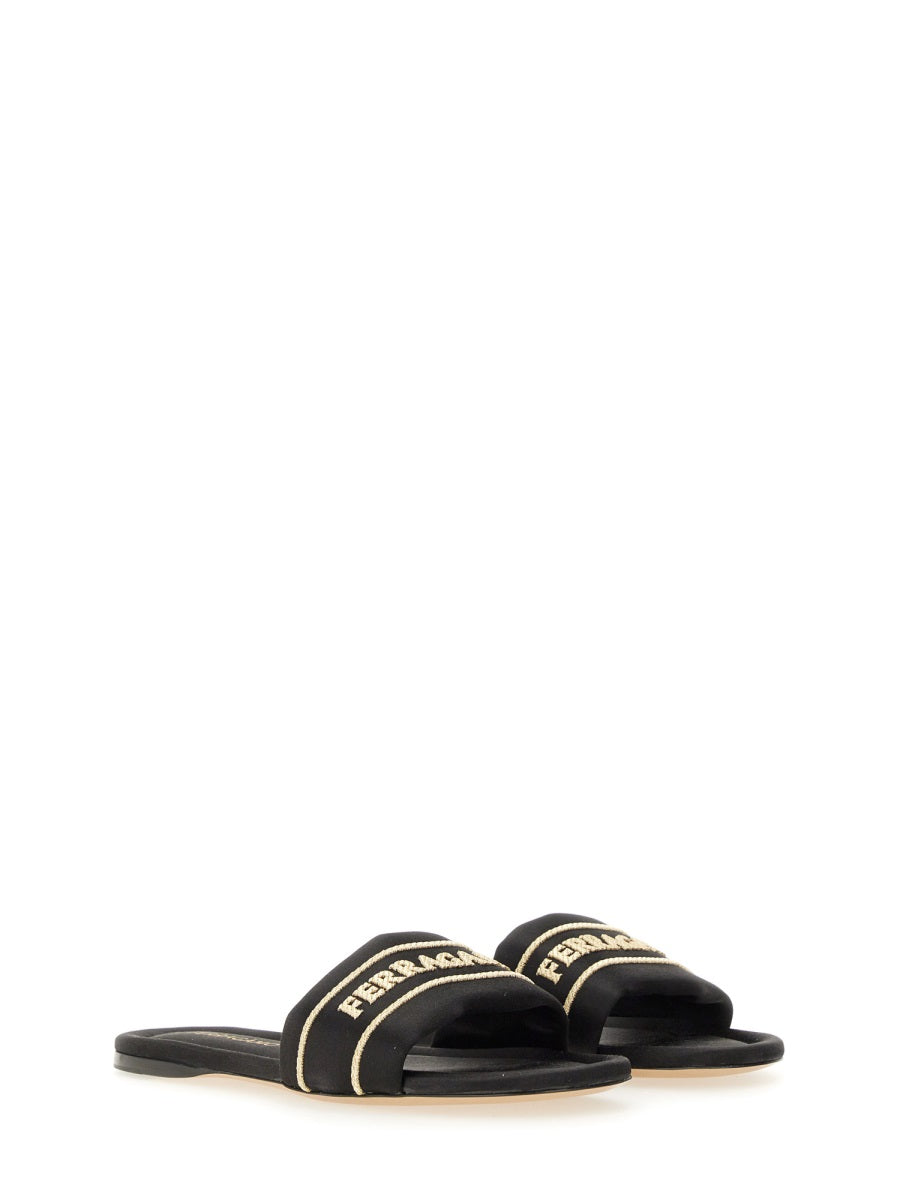 Ferragamo Elegant Mini Fabric Sandals for Women - SS25 Collection