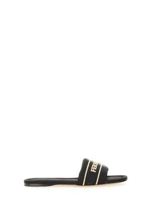 Ferragamo Elegant Mini Fabric Sandals for Women - SS25 Collection