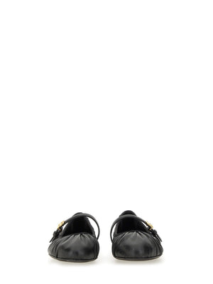 DOLCE & GABBANA Elegant Leather Flats for Women