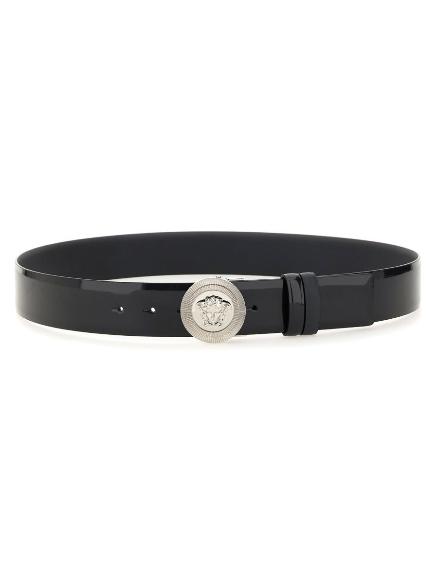 VERSACE Luxury Leather Belt for Men - Made in Italy