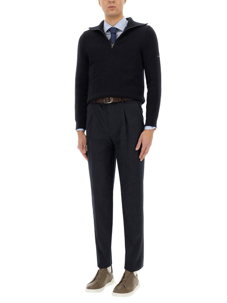 ZEGNA Men's Stretch Cotton Trousers