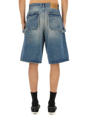 MOSCHINO Cotton Denim Shorts for Men - SS25