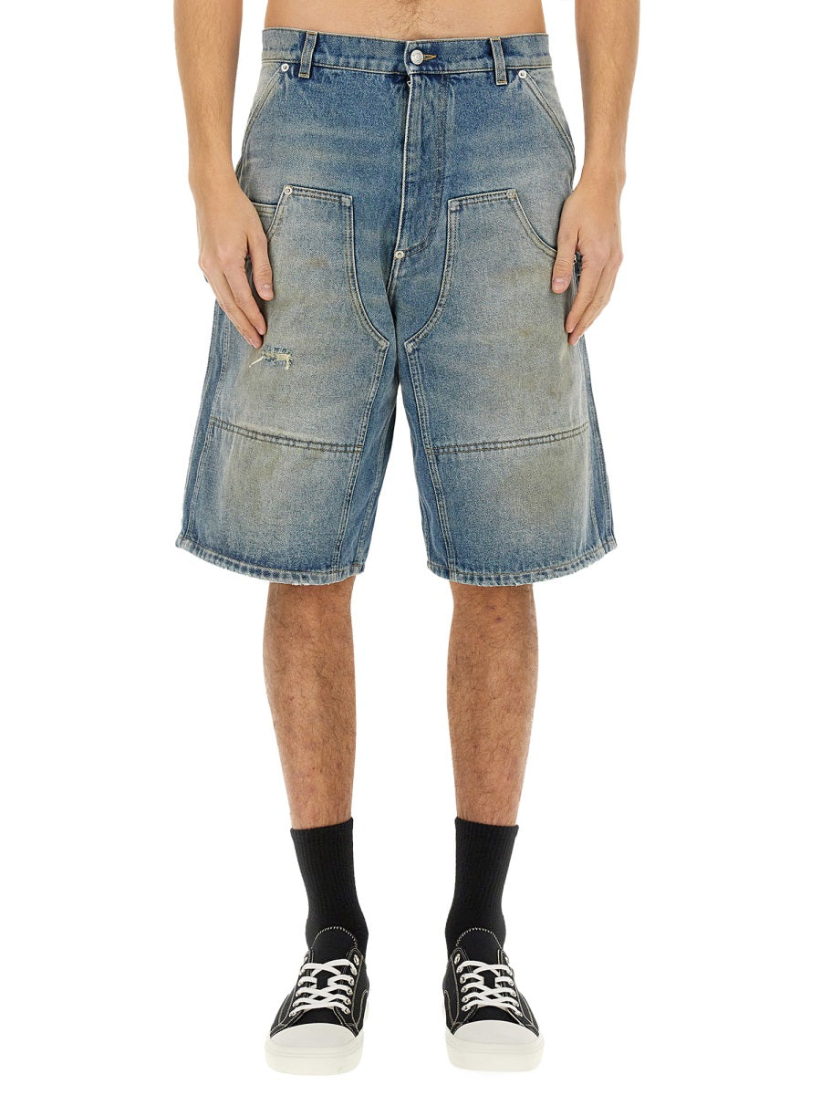 MOSCHINO Cotton Denim Shorts for Men - SS25