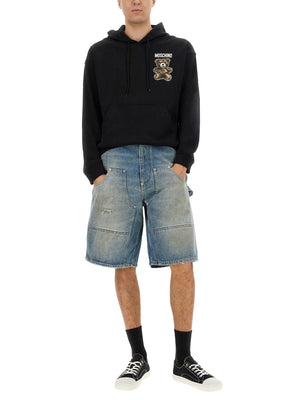 MOSCHINO Cotton Denim Shorts for Men - SS25