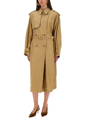 ISABEL MARANT Effortless Linen Blend Trench Coat