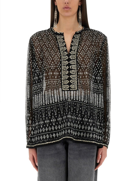 ISABEL MARANT Metallic Blend Shirt - SS25 Collection