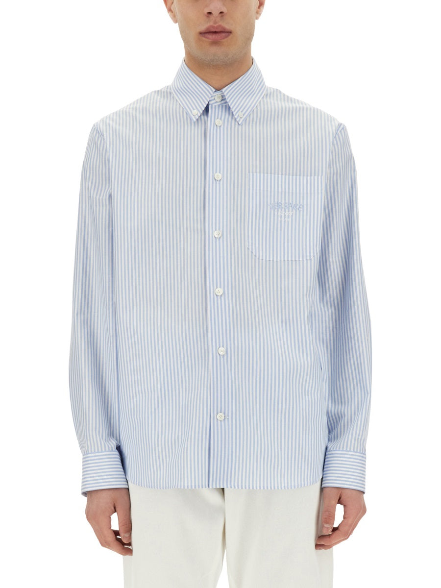 VERSACE Men's Stylish Shirt with Silk Accents - SS25 Collection