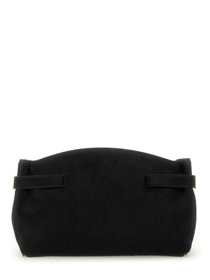 Ferragamo Mini Clutch with Short Hair Calf Detail