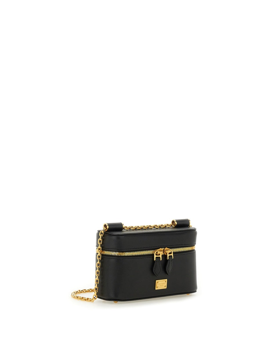 DOLCE & GABBANA Elegant Leather Shoulder Bag