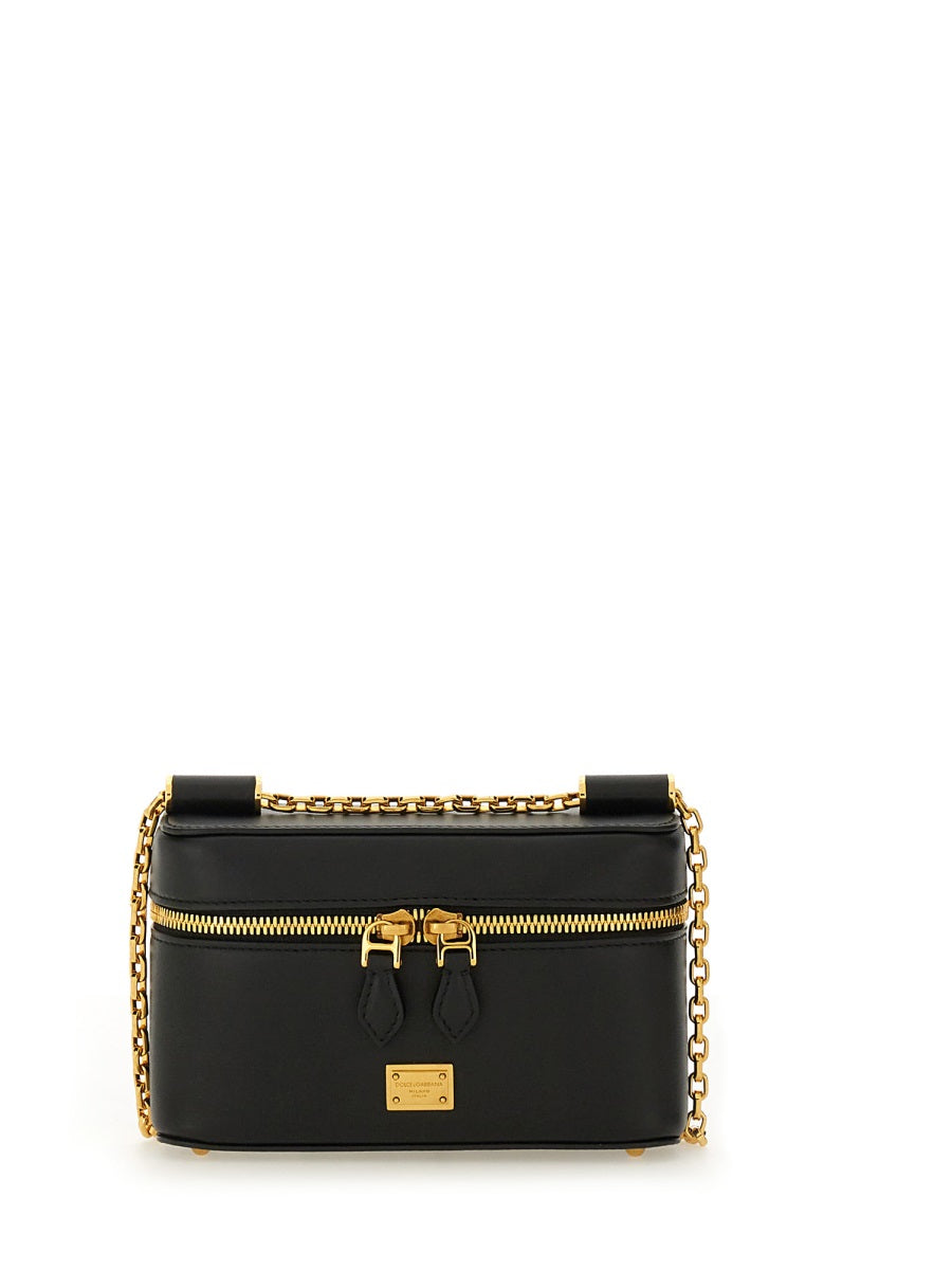 DOLCE & GABBANA Elegant Leather Shoulder Bag