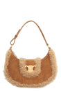 CELINE Ava Mini Handbag - Suede with Fur Trimming