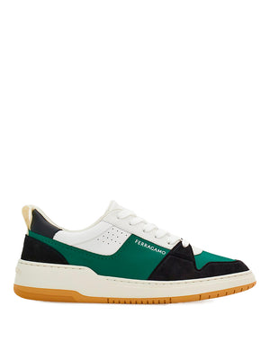 Ferragamo Elevated Women’s Sneaker with Textured Details