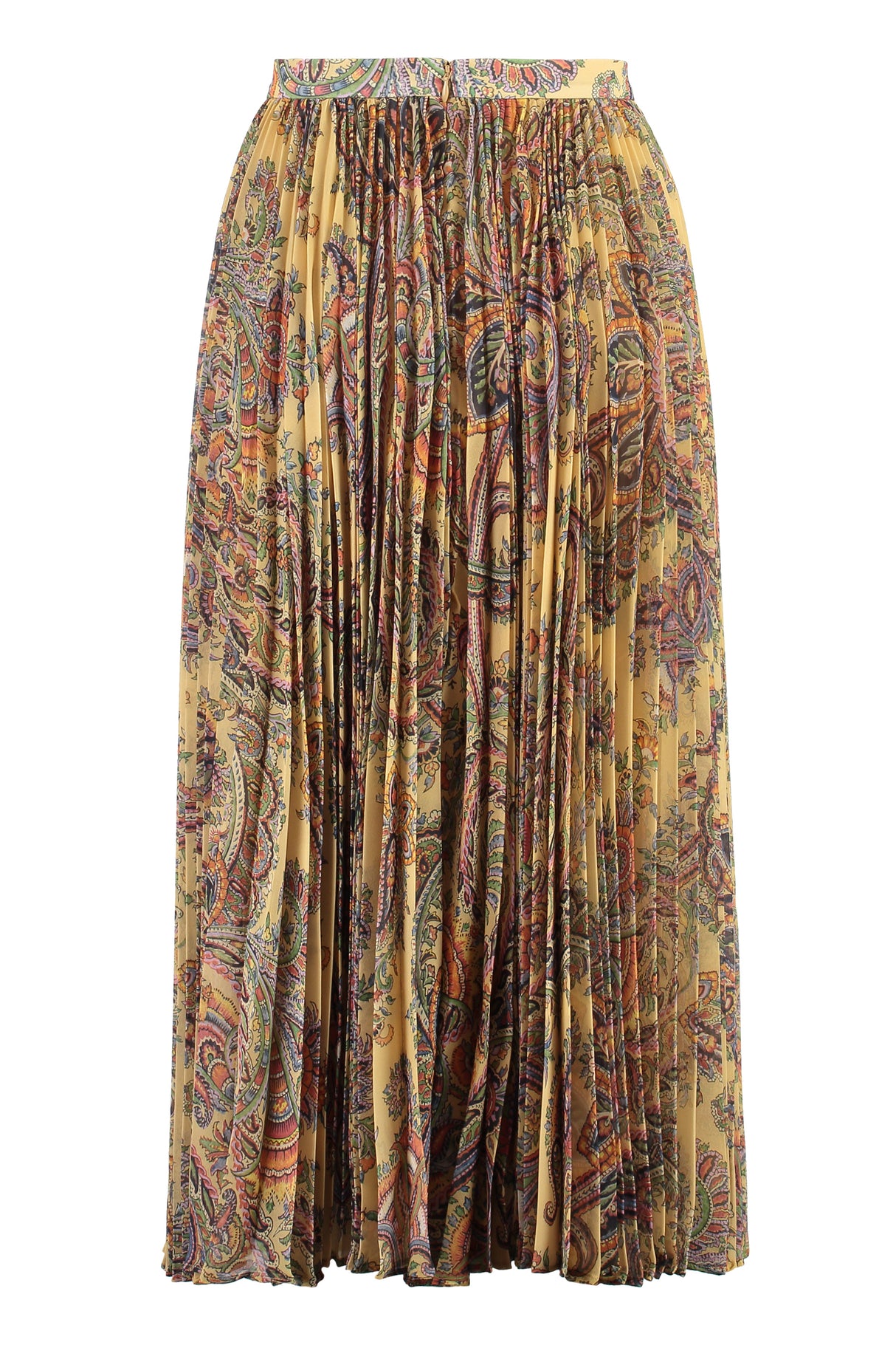 ETRO Paisley Print Midi Length Pleated Skirt