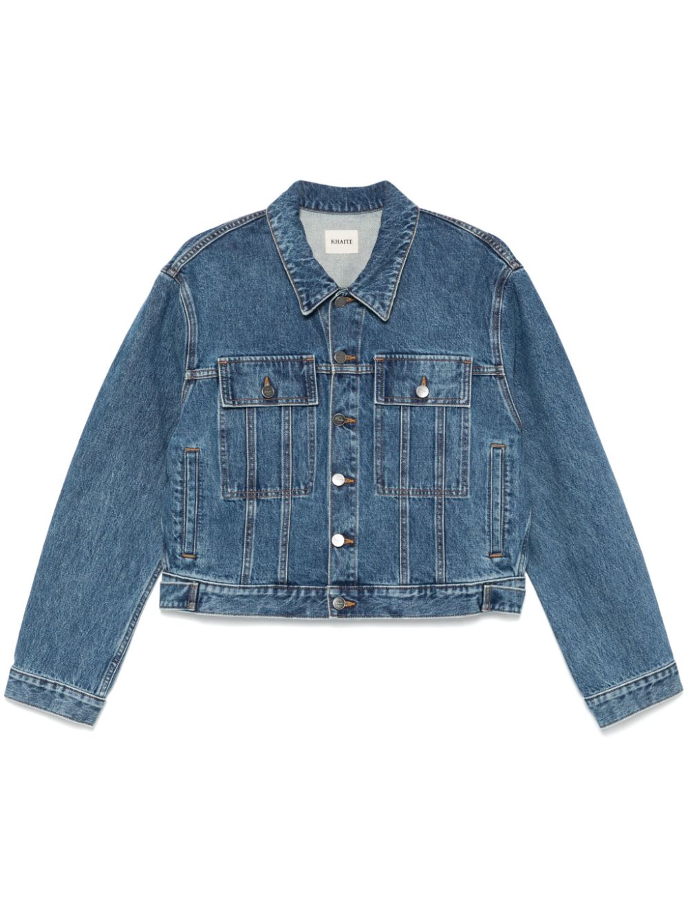 KHAITE Classic Medium Blue Denim Jacket for Women