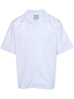 PRADA Striped Short Sleeve Shirt