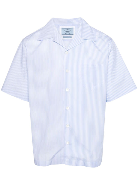 PRADA Striped Short Sleeve Shirt