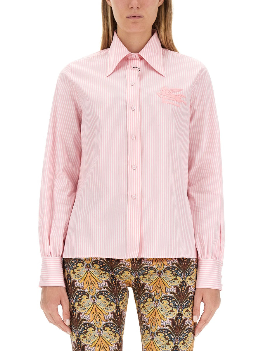 ETRO Slim Fit Pegasus Shirt - Size 40 IT