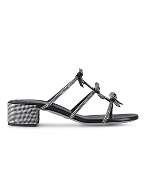 RENE CAOVILLA Men's Satin Flat Sandals - 35MM