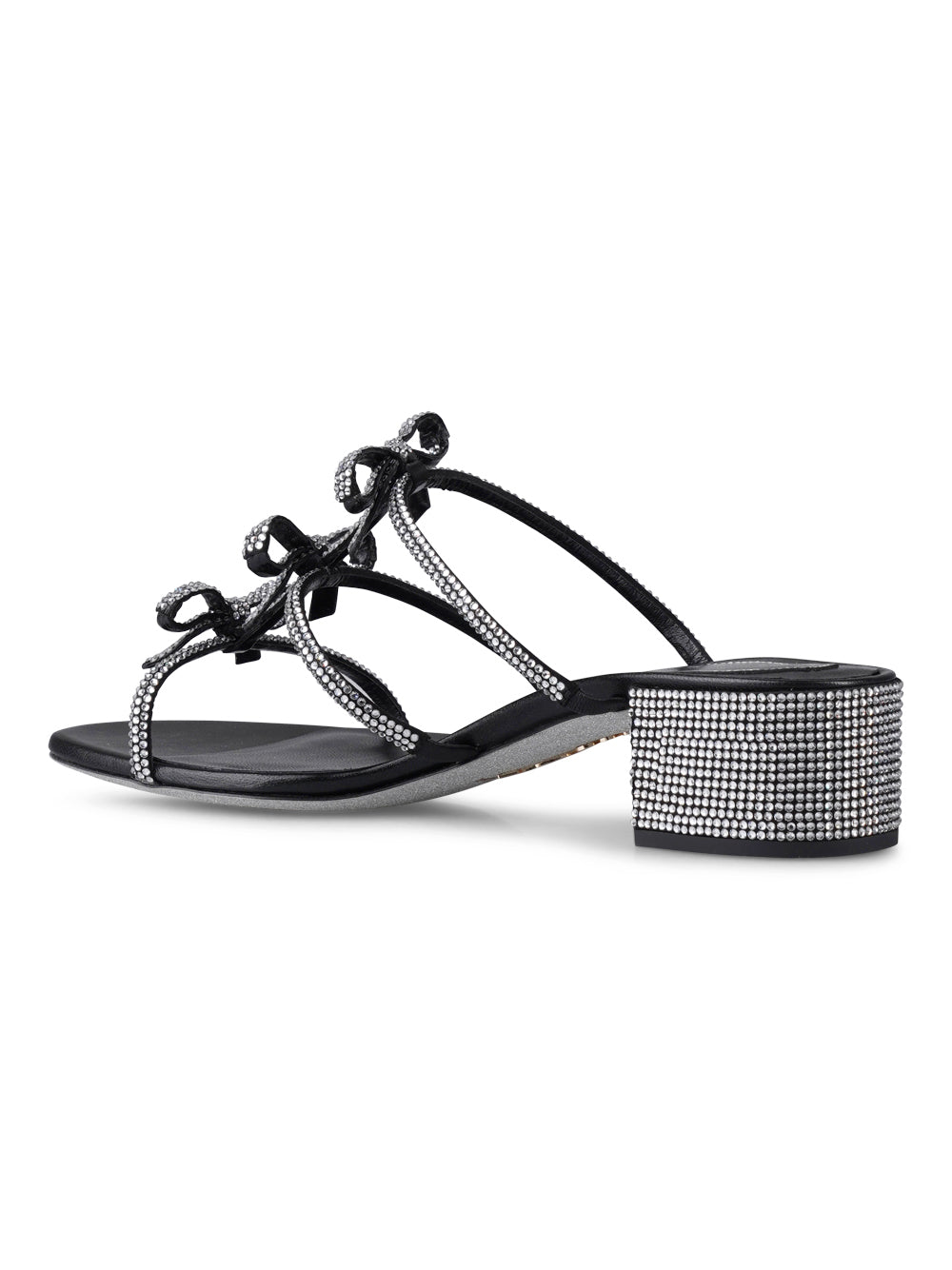 RENE CAOVILLA Men's Satin Flat Sandals - 35MM