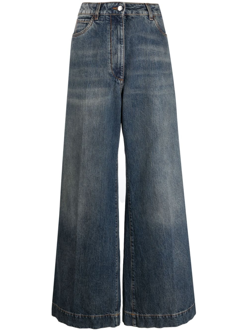 ETRO High-Waisted Wide Leg Jeans