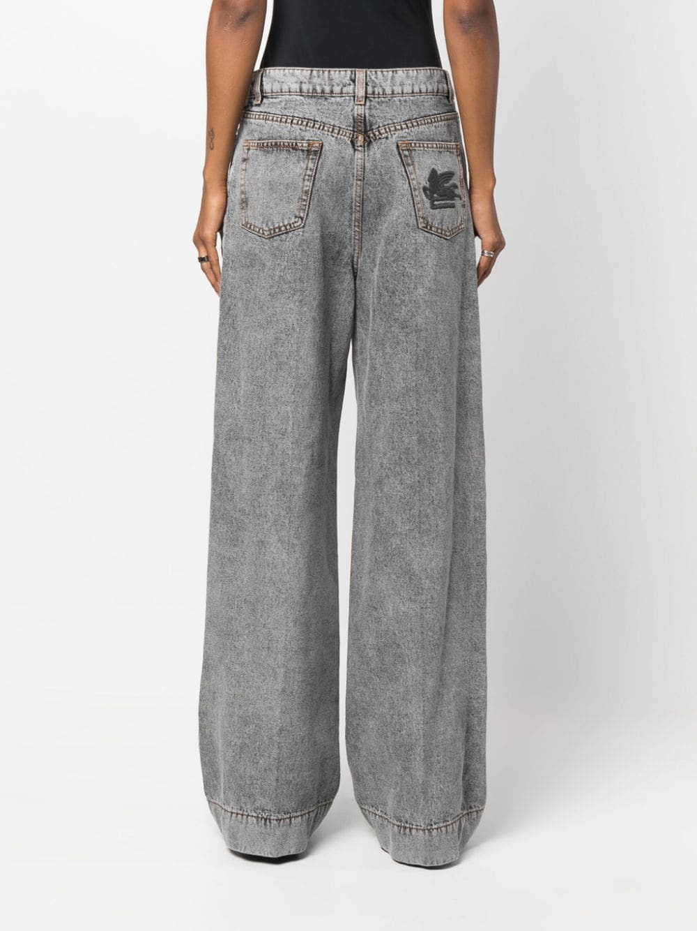 ETRO High-Waisted Wide Leg Jeans