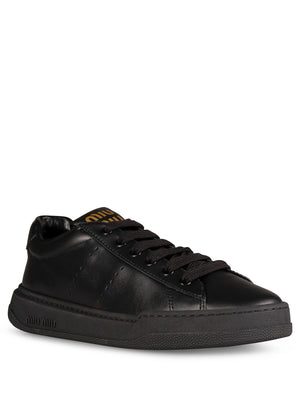 MIUMIU Leather Sneakers for Men - FW24 Collection