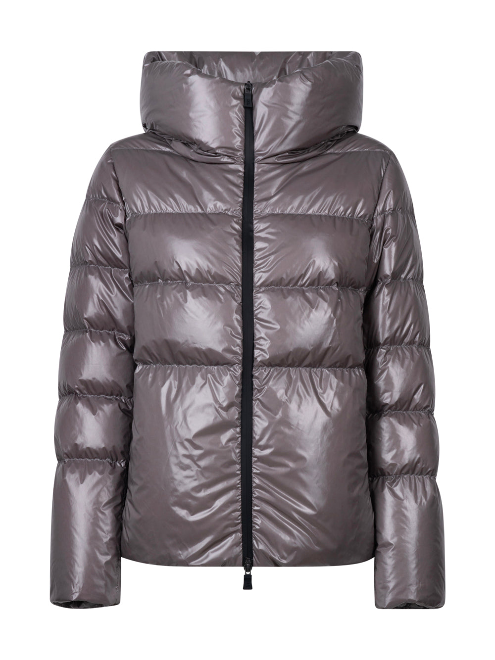 HERNO Men's Regular Fit Down Jacket in Glazed Ripstop