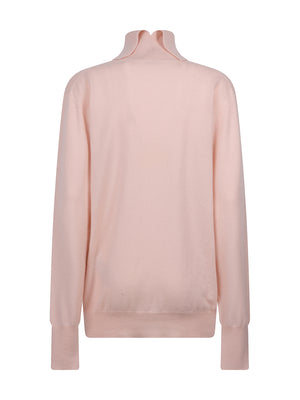 JIL SANDER High-Quality Cashmere Turtleneck Sweater