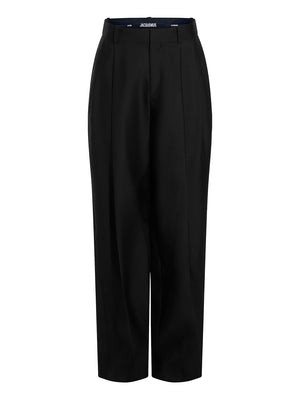 JACQUEMUS Mid-Rise Loose Fit Pants